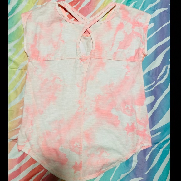 Cute sparkly pink tye dye tee - Picture 2 of 3